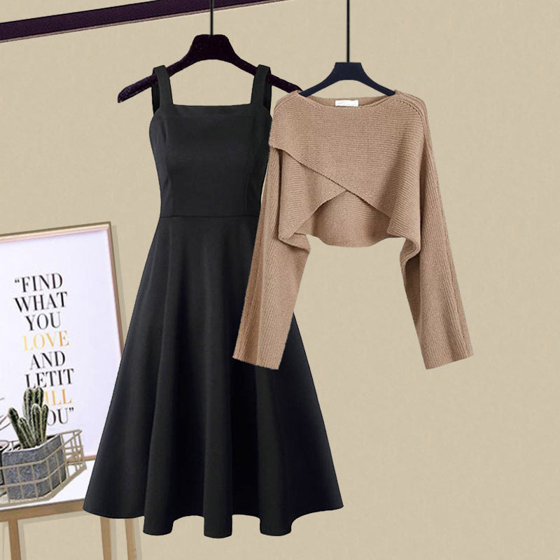 Enrica™ | Elegant Strikkjole Sæt