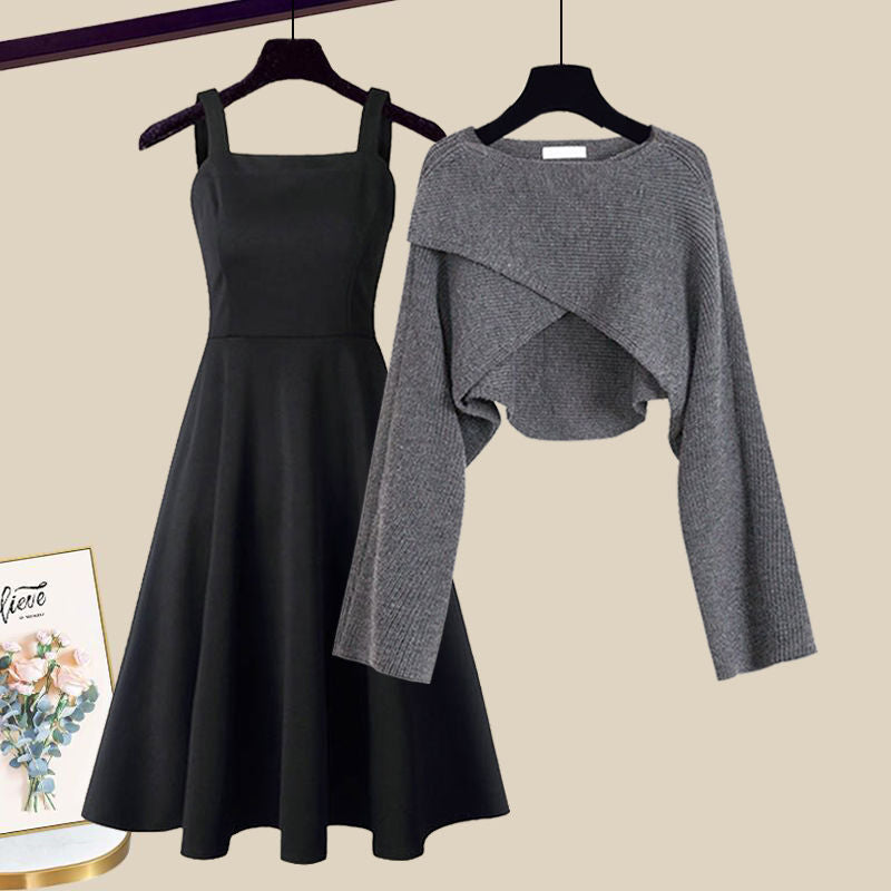 Enrica™ | Elegant Strikkjole Sæt