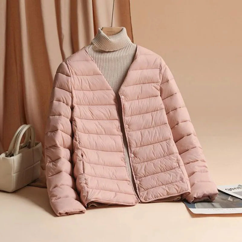 Varm Jakke til Kvinder, Ultra Let og Fashion Spring