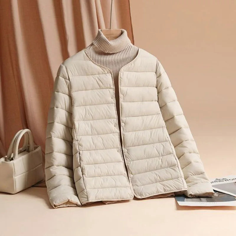 Varm Jakke til Kvinder, Ultra Let og Fashion Spring